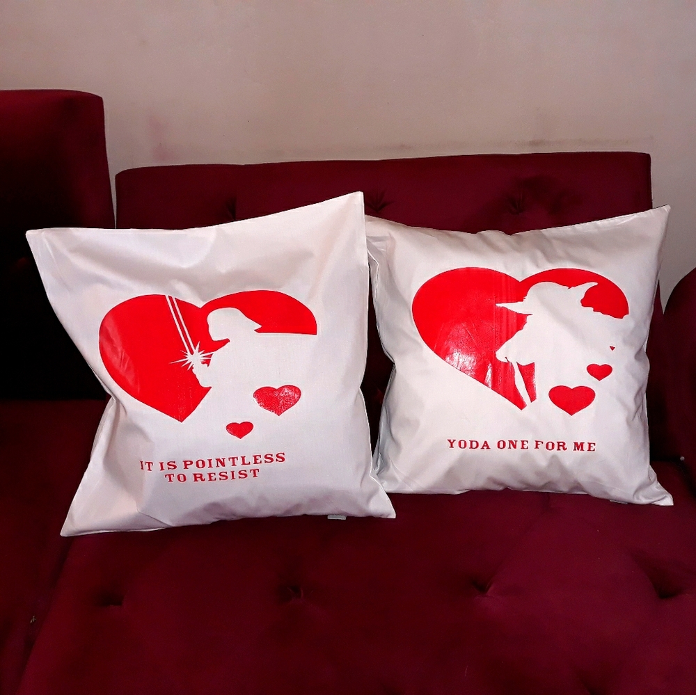 Star Wars Valentines Day throw pillow covers